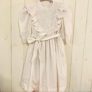 yves saint laurent vintage girls white dress